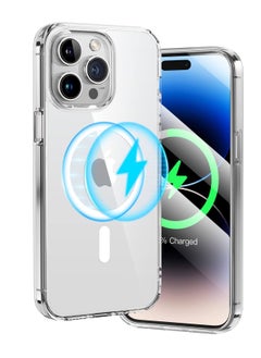 Houmt iPhone 14 Pro Case Compatible with MagSafe Not Yellowing Crystal Clear Shockproof and Anti-Scratch Protective Cover  - Image 1