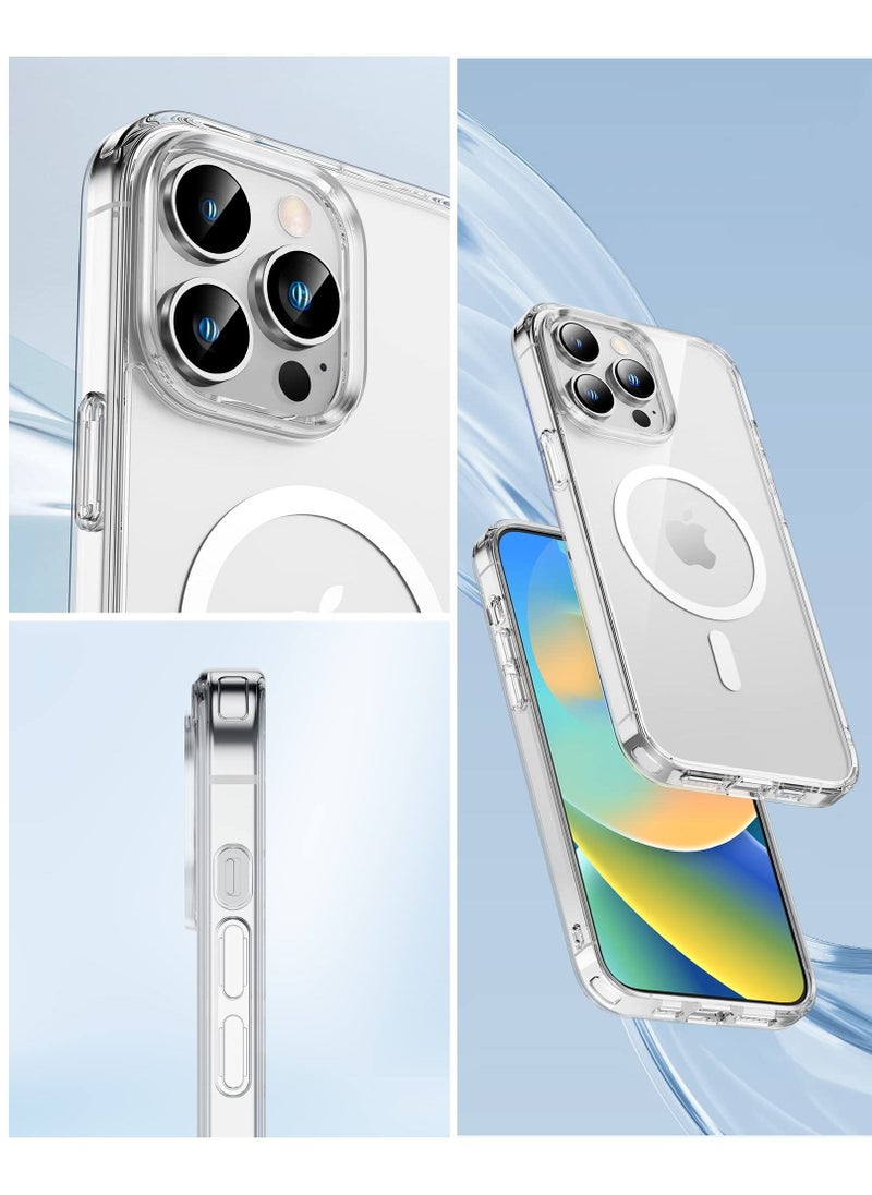 Houmt - iPhone 14 Pro Case Compatible with MagSafe Not Yellowing Crystal Clear Shockproof and Anti-Scratch Protective Cover - Image 1