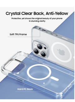 Houmt iPhone 14 Pro Case Compatible with MagSafe Not Yellowing Crystal Clear Shockproof and Anti-Scratch Protective Cover  - Image 4