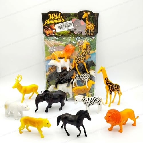 SHAKTISM Wild Animal Toy Set for Kids, Jungle Animal Figures, Lion, Giraffe, Elephant, Zebra & More, Realistic Safari Animal Toys for Boys & Girls (Wild Animal 8Pcs) - Image 4