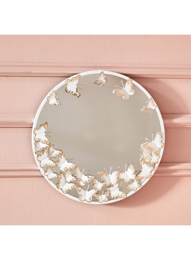 هوم بوكس مرآة حائط معدنية مزخرفة مقاس 40×2 سم - Image 2