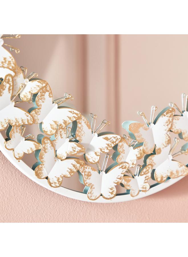 هوم بوكس مرآة حائط معدنية مزخرفة مقاس 40×2 سم - Image 3