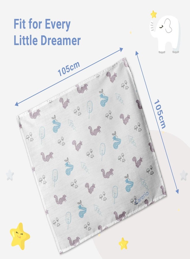 CARERIO Baby Wrapper Ultra-Soft, Breathable & Stretchy Baby Wrap for Newborns & Infants (Wodland Wonders (06)) - Image 5