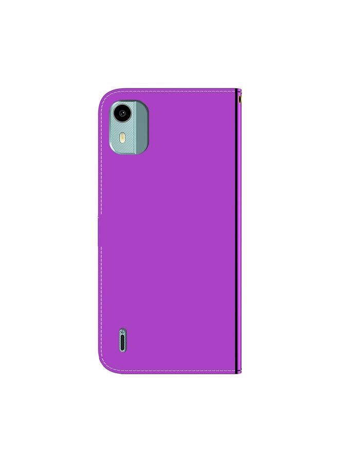 S-TOP Case For Nokia C12 Imitated Mirror Surface Leather Phone Case - Image 3