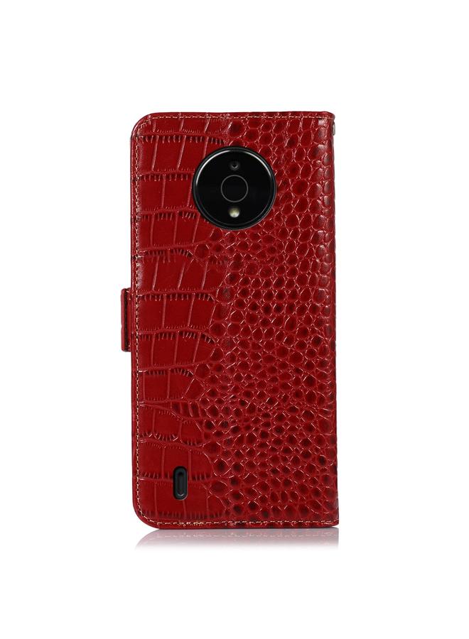 S-TOP Case For Nokia C200 Crocodile Top Layer Cowhide Leather Phone Case - Image 3