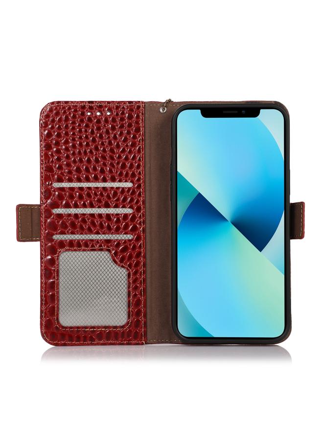 S-TOP Case For Nokia C200 Crocodile Top Layer Cowhide Leather Phone Case - Image 4