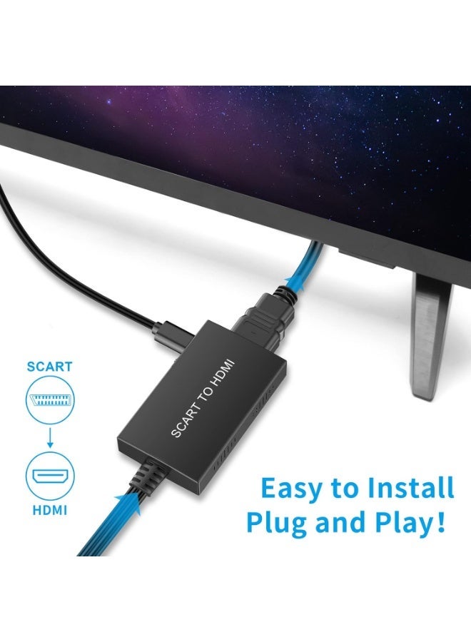 igeekwell RCA to HDMI Converter, AV to HDMI Adapter, AV Composite CVBS Video Audio Converter Adapter Supporting 1080P for PS2/PS3/ STB/Xbox VHS/VCR/Blue-Ray DVD Players - Image 5