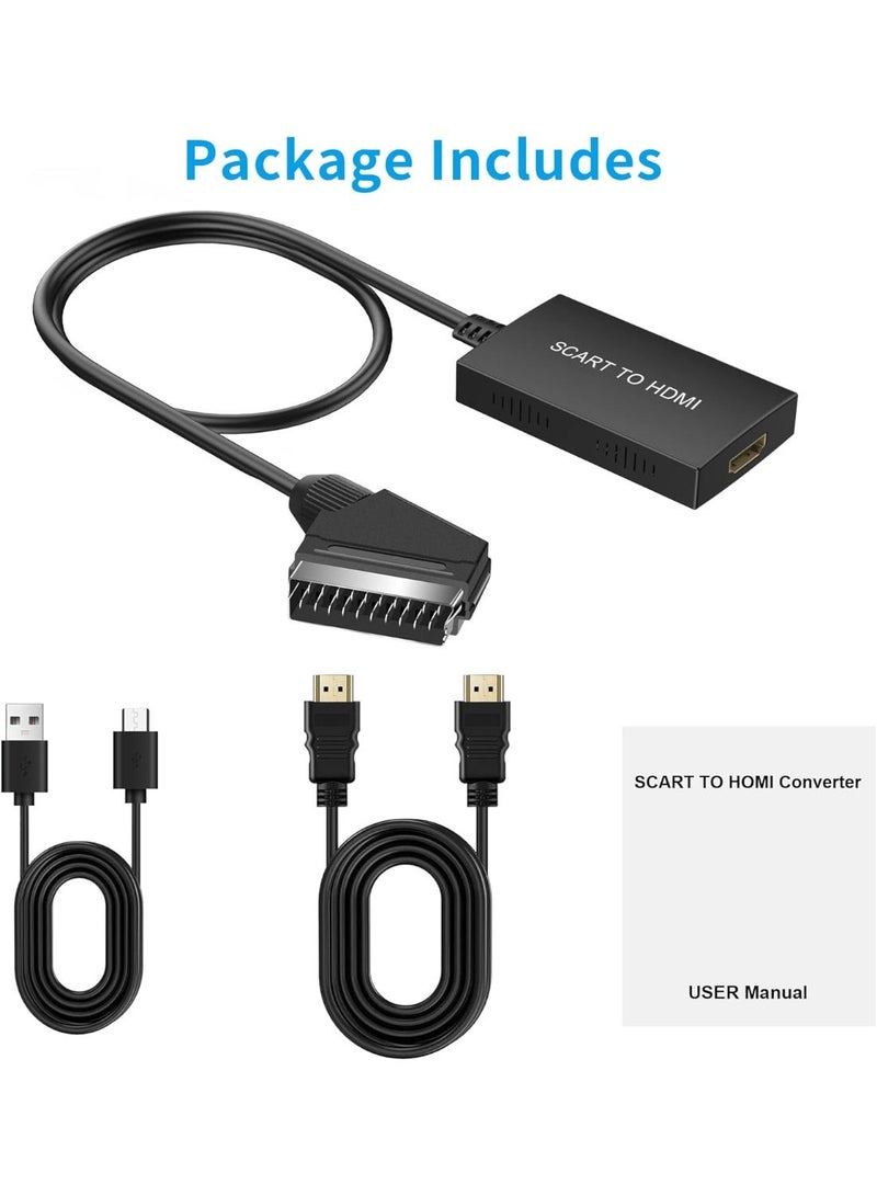 igeekwell RCA to HDMI Converter, AV to HDMI Adapter, AV Composite CVBS Video Audio Converter Adapter Supporting 1080P for PS2/PS3/ STB/Xbox VHS/VCR/Blue-Ray DVD Players - Image 2