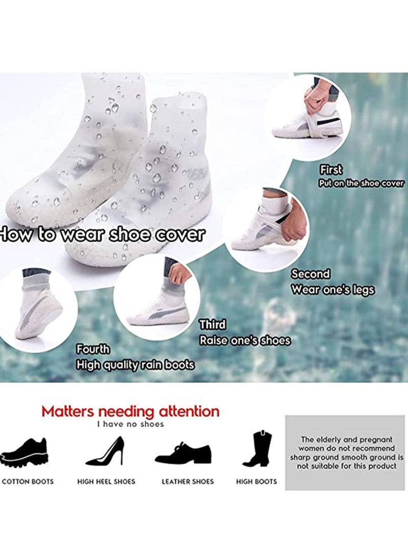 Y&D Bottom rain Shoe Covers, Waterproof Non-Slip wear-Resistant, Bicycle Boots Sports, Reusable Foldable, Super Stretchy Even Size Men and Women Universal Models  - Image 2