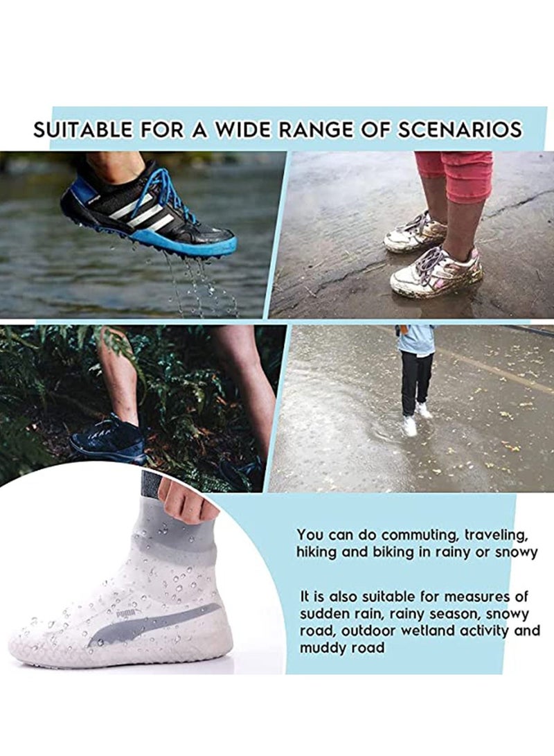 Y&D Bottom rain Shoe Covers, Waterproof Non-Slip wear-Resistant, Bicycle Boots Sports, Reusable Foldable, Super Stretchy Even Size Men and Women Universal Models  - Image 3