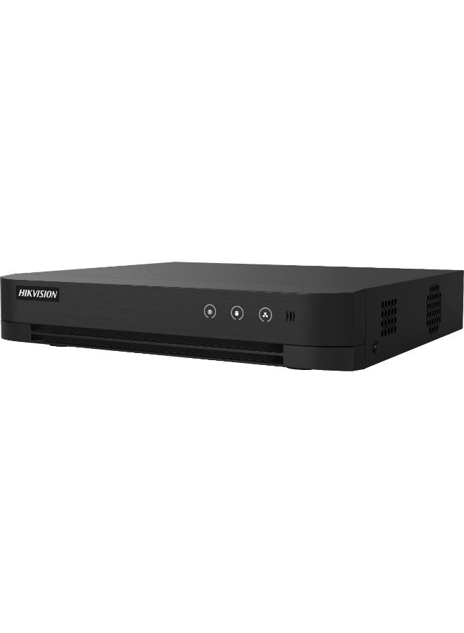 HIKVISION DS-7204HGIH-M1 4-Channel Turbo HD DVR, 1080p Resolution, H.265+ Compression, Multi-Format CCTV (HDTVI/AHD/HDCVI/CVBS), 1 SATA HDD (Up to 10TB, HDD Not Included), HDMI & VGA Output, Remote Access, Black | DS-7204HGHI-M1 Black - Image 1