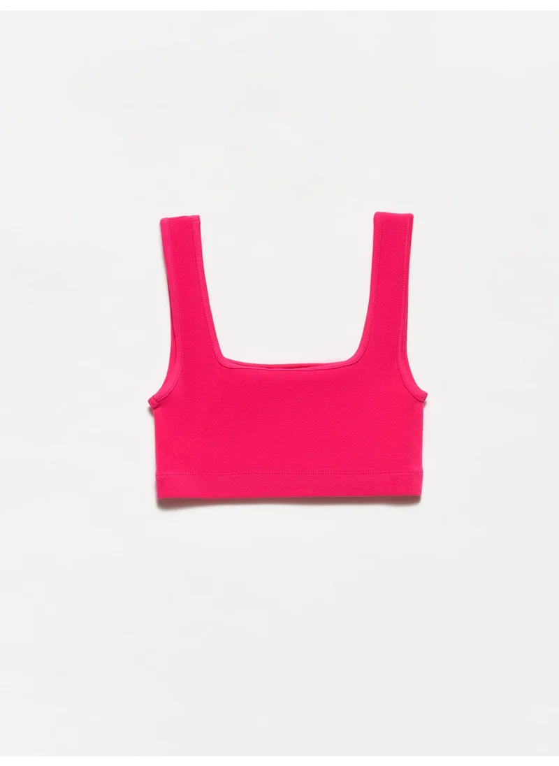 ديلفين 20167 Crop Top-Fuchsia