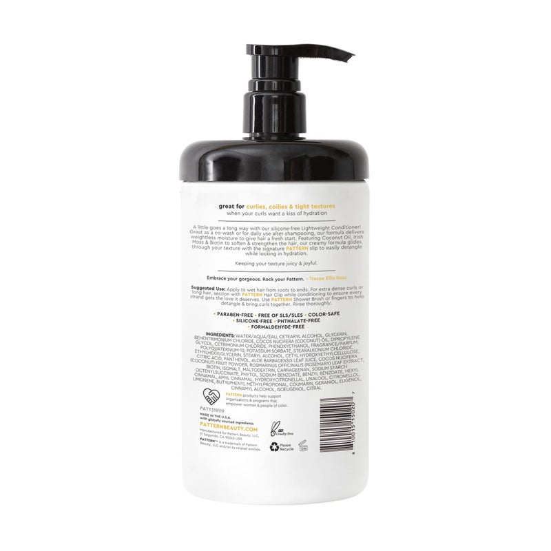 PATTERN Beauty by Tracee Ellis Ross Lightweight Conditioner, 29 Fl Oz, Rich Moisture for Curlies, Coilies and Tight-Textured Hair, 3a-4c - Image 5