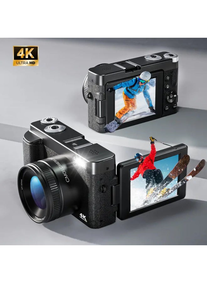 Generic Hd Retro Digital Camera Camera Portable Micro Slr Camera Vlog Student Micro Single Camera-Body Color:64g Memory Card  - Image 1