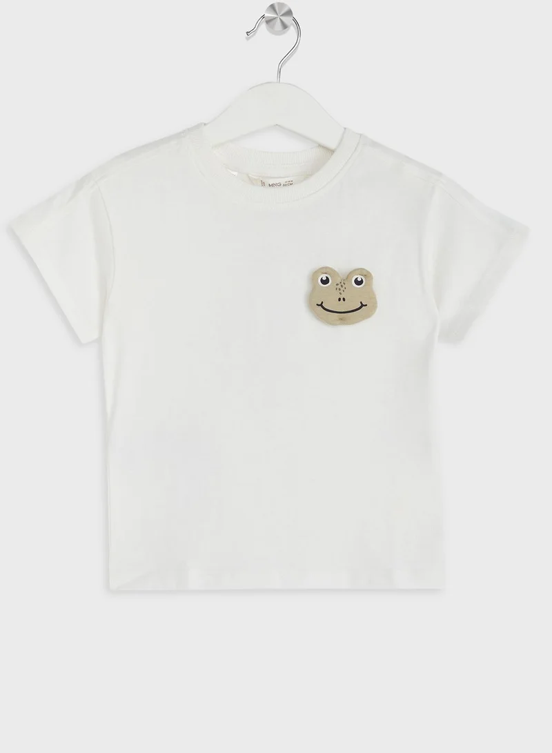 مانجو Kids Frog Embroidered T-Shirt