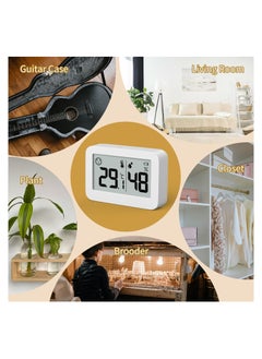 SYOSI Mini Hygrometer Indoor Thermometer, 2-Pack Hight Accurate Temperature and Humidity Monitor, Humidity Gauge with Degrees Fahrenheit (℉), Humidity Meter Digital for Greenhouse Babyroom Closet  - Image 4
