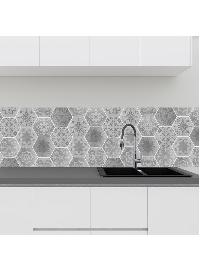 Bluejw Tile Sticker Hexagon Tile Stickers Bathroom Kitchen Wall Stickers Non-slip Floor Stickers LB041-056 - Image 5