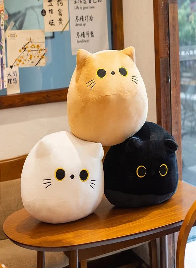 TechMax Solution Kawaii White Cat Plush Toy - 3D Shape Design Sofa Pillow Decoration, Cute Kitten Plushie Doll, Animal Plush Pillow - Image 5