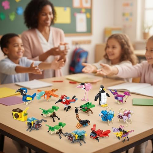 BRICHBROW Party Favors for Kids 24 Pack Animals Building Blocks for Goodie Bags Stocking Stuffers Classroom Prizes Birthday Gifts Toy Building Sets for Kids 612yrs - Image 5