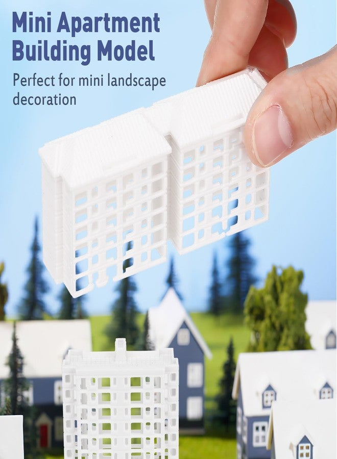 Vaguelly Miniature Apartment Building Model - Lightweight Plastic 2.99X1.38X0.83 Inches for DIY Landscape Decor Dollhouse Accessories and Sand Table Layout - Image 4