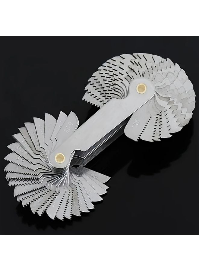 20 In 1 Heavy Duty Thread Measuring Gauge Metric Imperial Dual Scale Durable Metal - Image 2