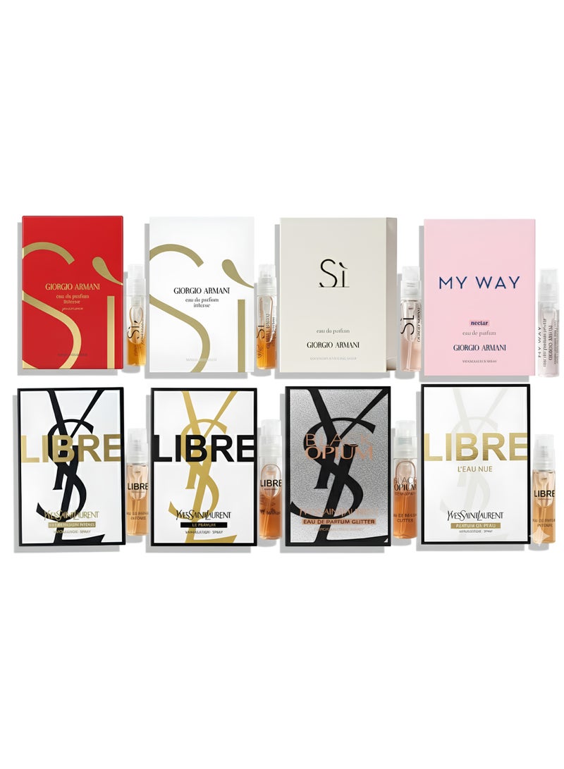 هدايا العطور مجموعة هدايا عطور مكونة من 8 قطع، 1.2 مل