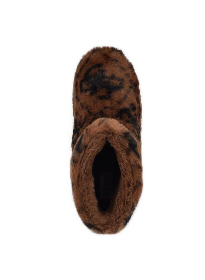 GUESS Women's United Ankle Boot, Medium Brown/Black Logo 210, 37.5 EU - Image 3