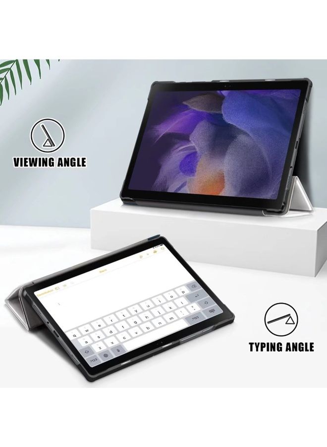 NIBEMINENT Lazy Cat Flip Cover For Samsung Galaxy Tab A8 2021 Multicolour - Image 3