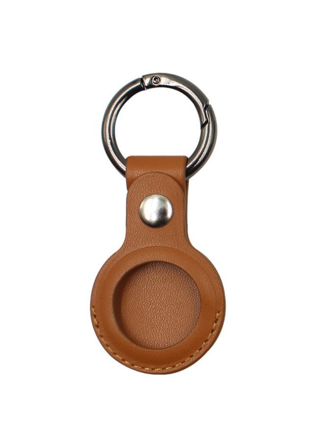 Generic - Applicable To Apple Airtags Anti-lost Hanging Leather Iphone Metal Airtag Tracking Positioning Pu Protective Case - Image 1