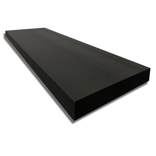 FoamTouch 1" x 24" x 72" (3PACK) Upholstery Foam, Charcoal - Image 1