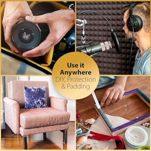 FoamTouch 1" x 24" x 72" (3PACK) Upholstery Foam, Charcoal - Image 3