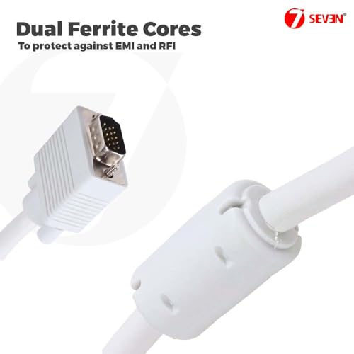 7-Seven 7 SEVEN Premium VGA Cable 1.5M for Laptop Monitor Printer CPU Scanner Smart TV CCTV Recorder Game Console - Image 4