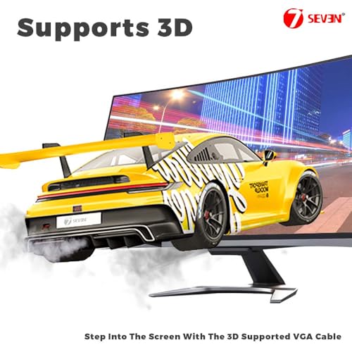 7-Seven 7 SEVEN Premium VGA Cable 1.5M for Laptop Monitor Printer CPU Scanner Smart TV CCTV Recorder Game Console - Image 5