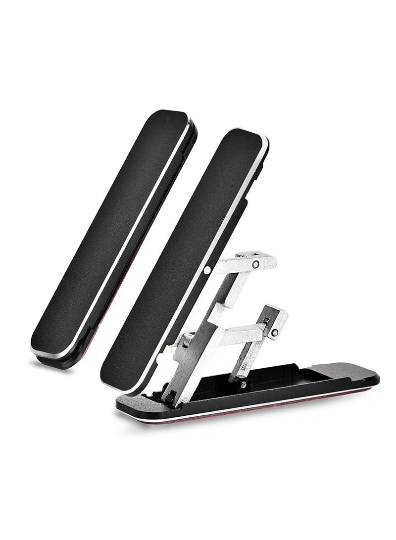 KASTWAVE Phone Kickstand, Multi-Angle Adjustable Aluminum Kickstand, Vertical and Horizontal Stand Compatible with Any Phone (Black)  - Image 1
