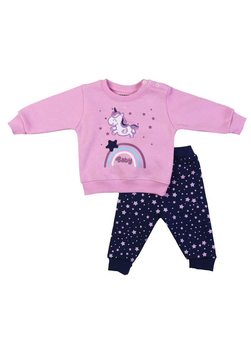 زيركون بيجامة شتوي لحديثي الولادة - 1305 - Image 1