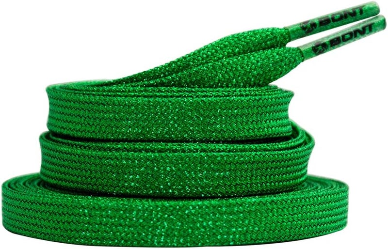 Bont Skates 8mm Shimmer Laces - 79" 96" 108" - Tinkerbell Green - Image 2