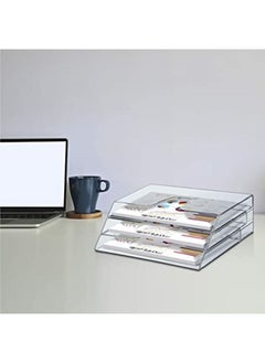 "سمارت بوينتس  " منظم ملفات افقي ثلاثي (لون كريستالي)  - Image 3