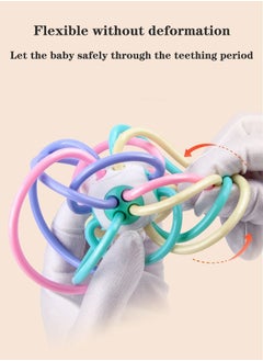 MissTiara Baby Teether Toy Rattle for Baby Toys 0-12 Months Plus with Storage Box -12 Pcs BPA Free Soft Silicone Teething Toys Newborn Baby Sensory Toys Gifts 3 6 9 12 Months for Early Educational (12PC)  - Image 3