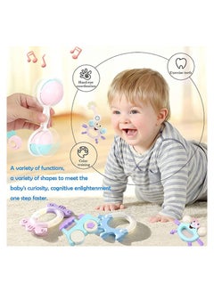 MissTiara Baby Teether Toy Rattle for Baby Toys 0-12 Months Plus with Storage Box -12 Pcs BPA Free Soft Silicone Teething Toys Newborn Baby Sensory Toys Gifts 3 6 9 12 Months for Early Educational (12PC)  - Image 4