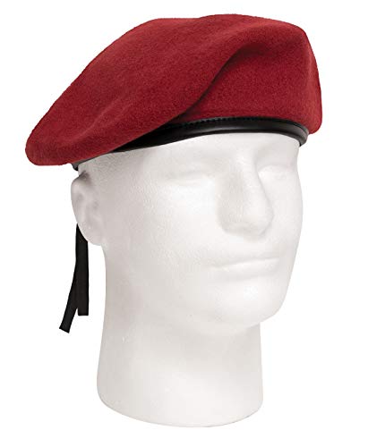 Rothco G.I. Style Wool Beret (US, Numeric, 7 1/2, Red) - Image 3