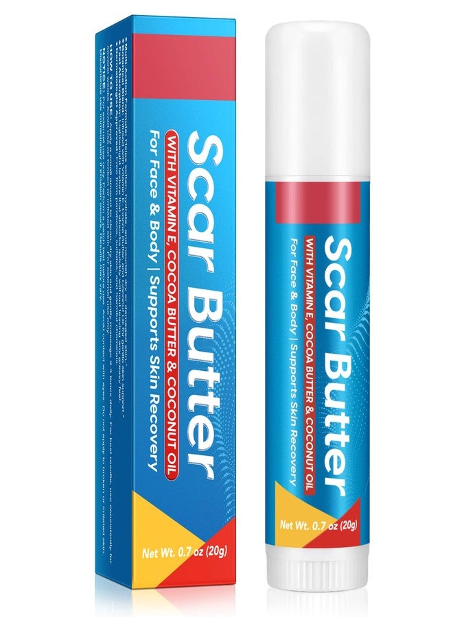 Scar Butter Stick with Vitamin E, Cocoa Butter & Coconut Oil - Intensive Moisturizing Skin Care for Face & Body | Hydrates & Softens Dry Skin | Improves Appearance of Scar-Prone Skin | 1 Pack - Image 1
