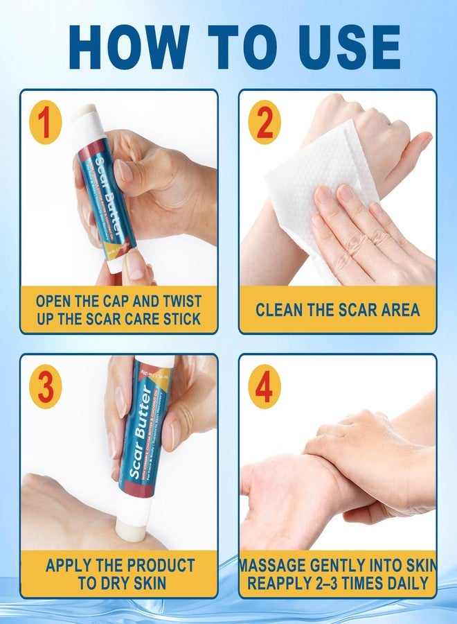 Scar Butter Stick with Vitamin E, Cocoa Butter & Coconut Oil - Intensive Moisturizing Skin Care for Face & Body | Hydrates & Softens Dry Skin | Improves Appearance of Scar-Prone Skin | 1 Pack - Image 5