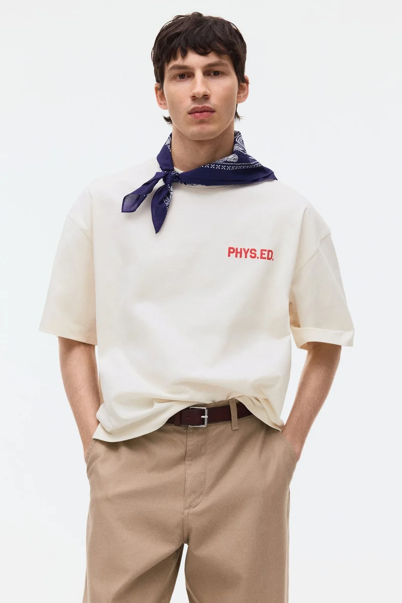 H&M Oversized Fit Printed T-shirt