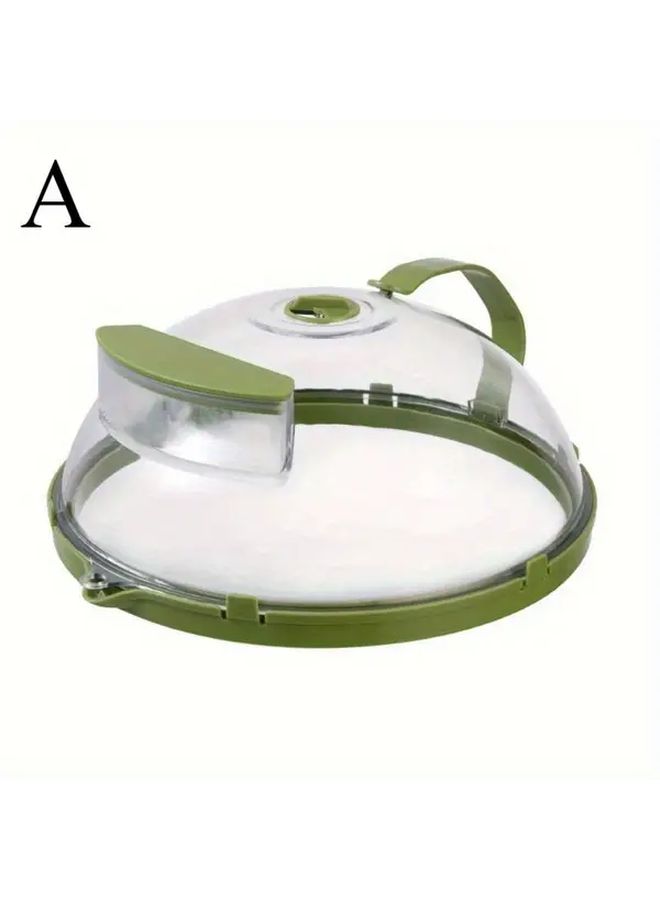 Green Steamer Cover Microwave Safe High Temp Resistant Plastic Lid - Image 5