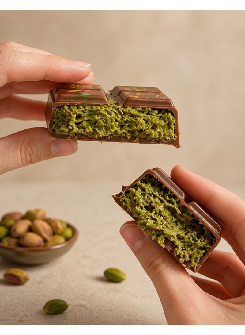 Destinydeal Pistachio Kunafa Dubai Chocolate – 200g | Premium Fusion Dessert Bar - Image 5