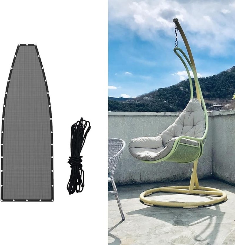 Deep Gray Waterproof Replacement Cloth For Hanging Lounge Chair Hammock - Image 4