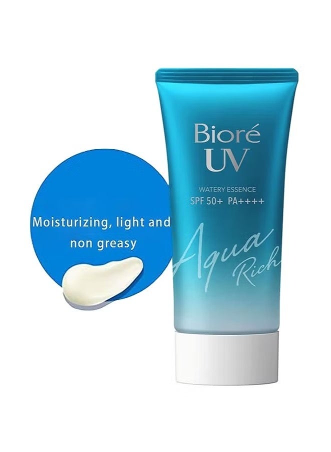 Biore UV Watery Essence SPF 50+ PA++++ Sunscreen For Face 50g Helps Protect Your Face from UV Rays and Moisturizes Can Easily be Worn Alone or Under Makeup Perfectly Blends Into Liquid Foundation - Image 1