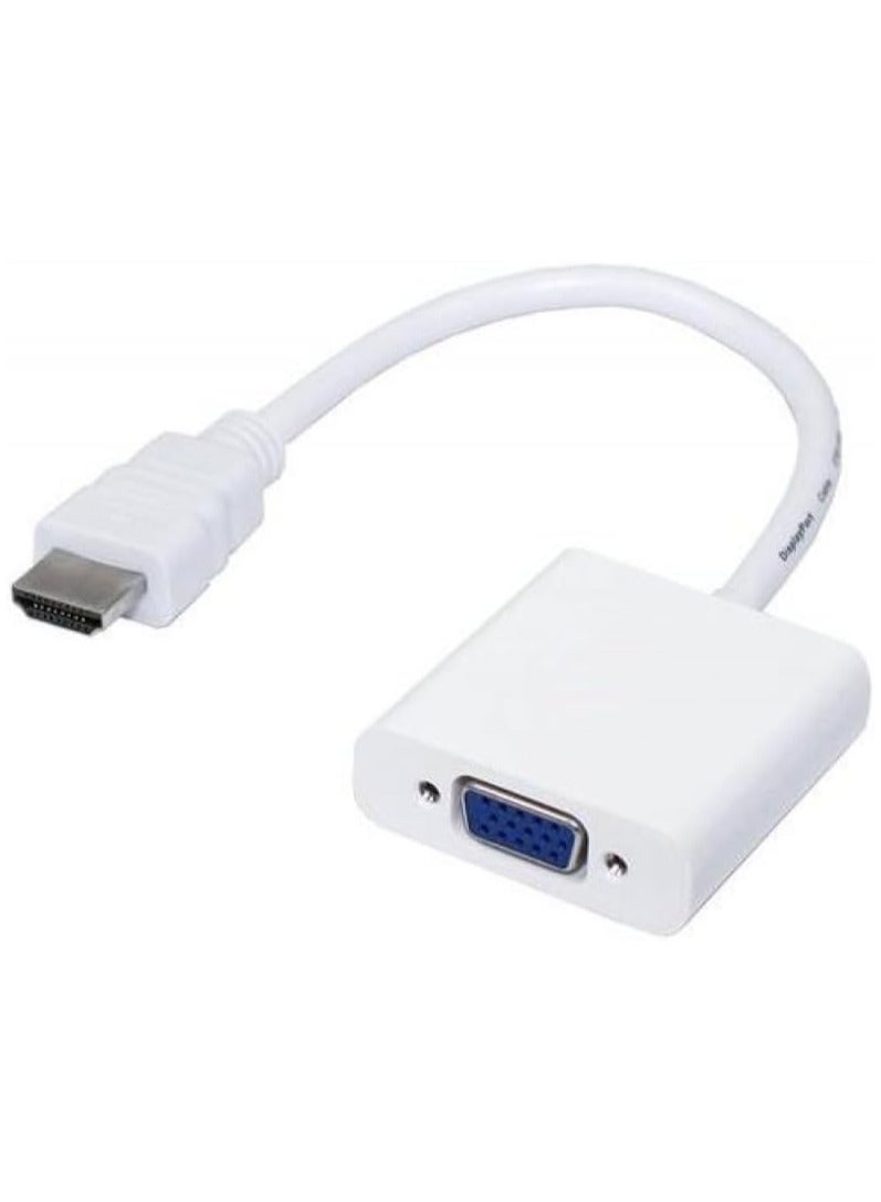 Hdmi Male To Vga Female Adapter Video Converter Cable - For Pc/Laptop/Hdtv 