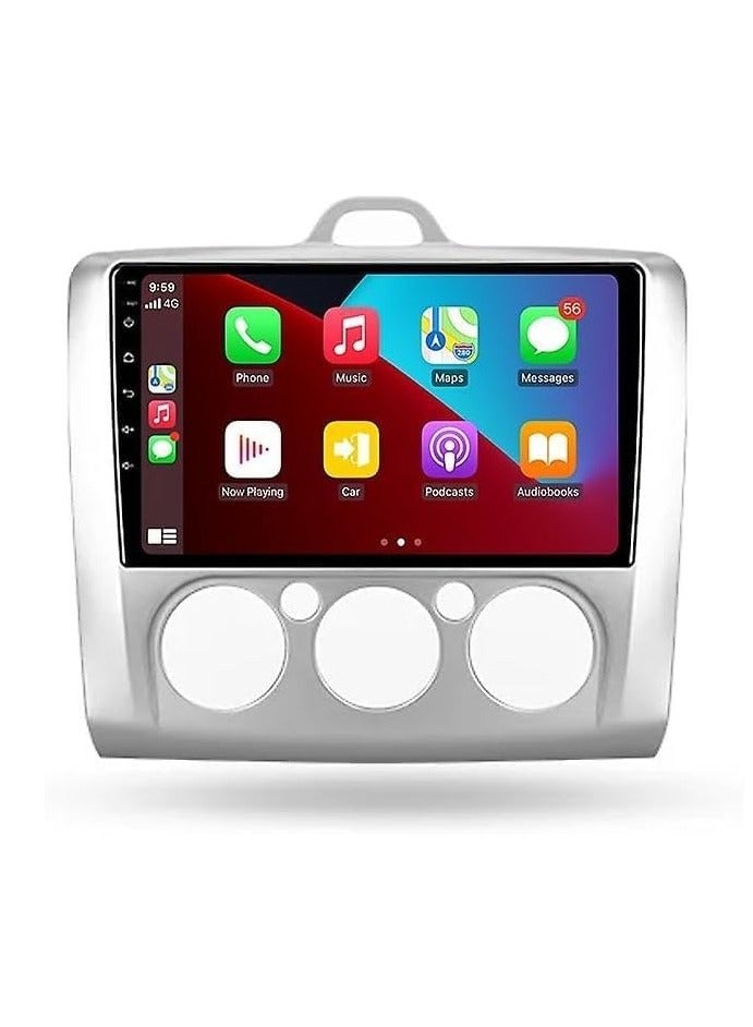 SHEZA STAR Android Car Stereo for Ford Focus 2004-2011 4GB RAM 64GB ROM Support Carplay, Mirror Link Wi-Fi BT, Radio GPS Navigation, 9 Inch IPS Touch Screen with AHD Camera Included - Image 1