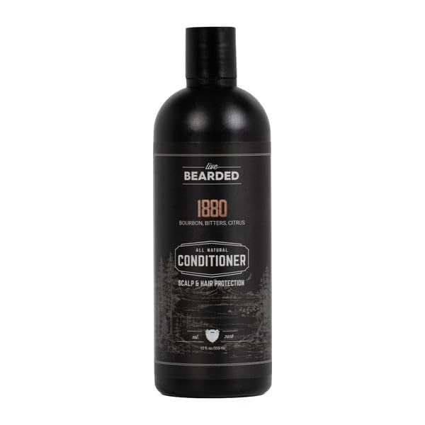 Live Bearded Live Bearded AllNatural Conditioner for Men  Promotes Hair Growth  Thinning and Hairloss  Deep Conditioning Moisturizing  1880 Scent  Bourbon Bitters Citrus